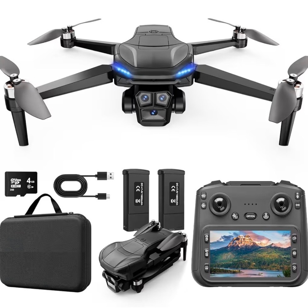 New in Box Black Drone with Camera and Remote Control
